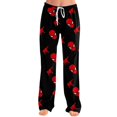 thumbnail image 5 of Spider Hero Halloween Pants Women's Lounge Pajama Pants Loose Fit Casual Drawstring Elastic Waist Sleep Pants Graphic Printed Home Sleepwear Soft Cozy Lounge Trousers, Watermelon Red, XXL, 5 of 5