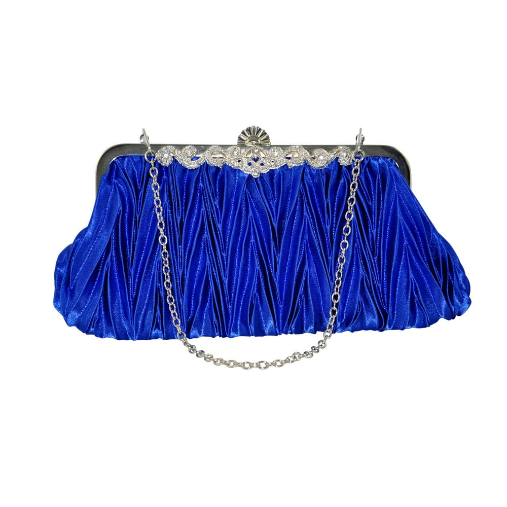 BASILICA - Women Classy Evening Purse Satin Clutch Elegant Cinched Hand ...