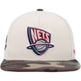 thumbnail image 2 of Men's Mitchell & Ness Cream/Camo New Jersey Nets Hardwood Classics 35th Anniversary Off White Camo Fitted Hat, 2 of 5