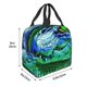 thumbnail image 3 of Easygdp Colorful Stained Glass Crocodile Bolsa Térmica Premium - Tela Oxford Impermeable, Gran Capacidad, Bolsillo Frontal, Unisex para Trabajo, Escuela, Actividades al Aire Libre y Picnics, 3 of 8