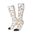 thumbnail image 2 of Daiia Sports Socks Geometric Spots Printed Novelty Crew Socks for Men Women Knee High Socks Cotton Socks Soft & Breathable Support Unisex Socks, 2 of 9