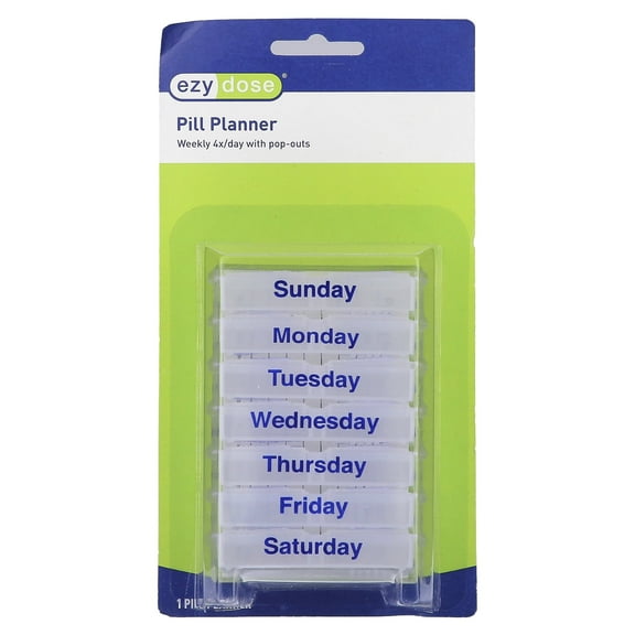 Ezy Dose Weekly Pill Chest with Removable Daily Compartments