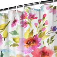 thumbnail image 4 of Waterproof Pioneer Shower Curtain 84x72 Inch Polyester Unique Colorful Floral Shower Curtain for Bathroom Hotel Home Decor with 12 Plastic Hooks, 4 of 5