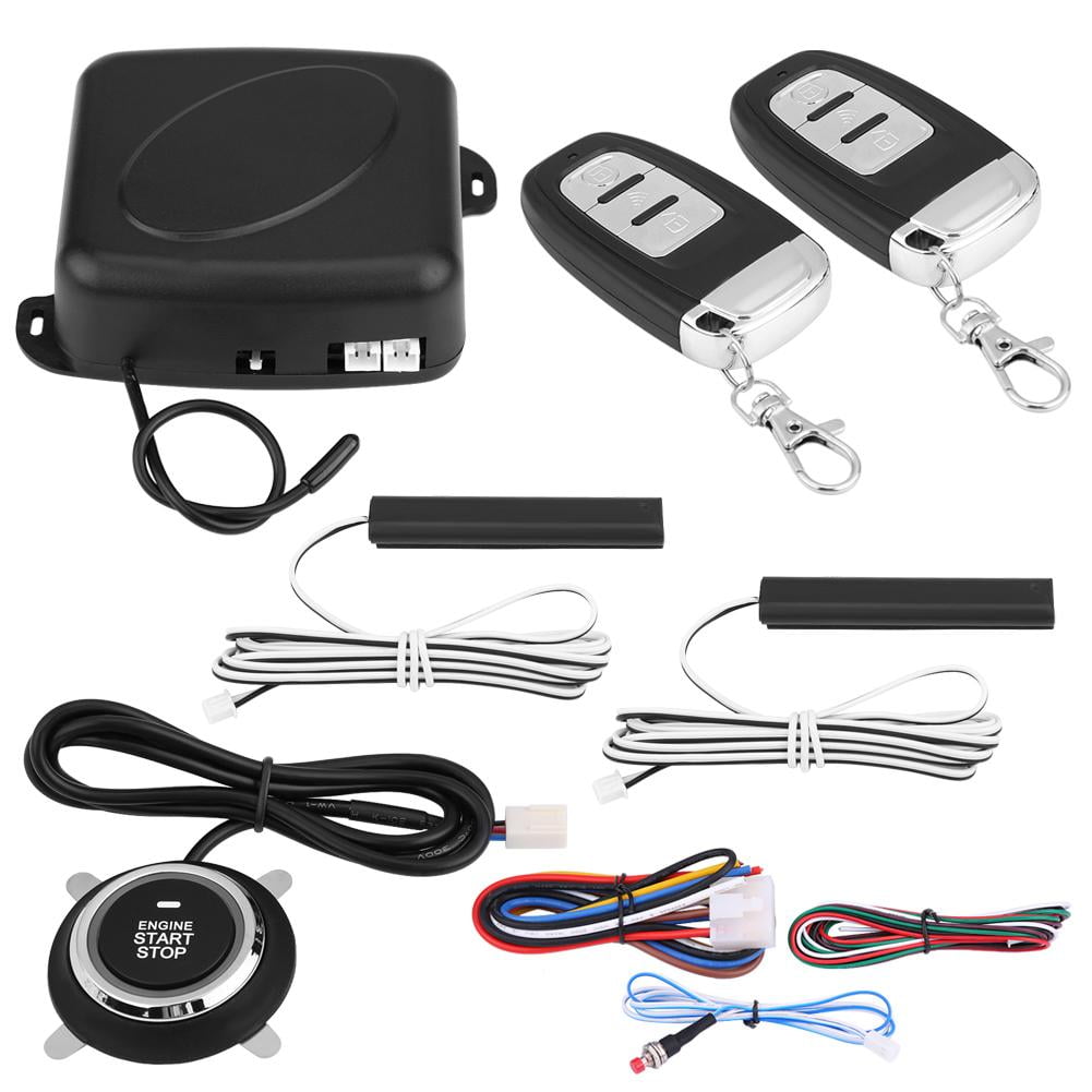 OTVIAP 9Pcs Universal Car SUV Alarm System Security Keyless Entry Push