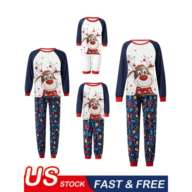 Christmas Family Pajamas Matching Sets Christmas Sleepwear ParentChild