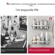 thumbnail image 4 of Estante de almacenamiento para baño, cesta de red de almacenamiento de aluminio sin perforaciones, colgante de hardware para baño, estante de almacenamiento autoadhesivo para baño, 4 of 5