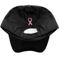 thumbnail image 2 of Women's Breast Cancer Awareness Pink Ribbon Hope Hats, 100% Cotton, Pink Ribbon Courage Adjustable Baseball Cap, 2 of 4