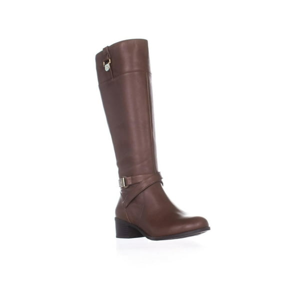 thigh high boots cognac