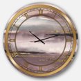 thumbnail image 1 of Designart 'Purple Glam Storm IV' Glam wall clock, 1 of 5