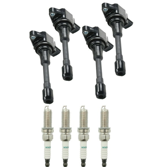Set of 4 ISA Ignition Coils and 4 Autolite Spark Plugs Compatible with  2015-2019 Nissan Sentra Sense Sedan 4-Door 1.8L 1798CC 110Cu. In. l4 Replacement for UF509