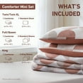 thumbnail image 6 of Regency Heights King Size Comforter Set, Terracotta Bedding Set for All Seasons, 3-Piece Round Geometric Print Bedding Comforter Set, 6 of 9