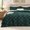 02 - Emerald - Tufted Checkboard, variant on Queen Size Comforter Set Emerald Boho Tufted Bed Cover Checkered Farmhouse Distressed Vintage Bedding 3-Piece Plaid Geometric Comforter with 2 Pillow Shams