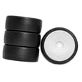 thumbnail image 4 of 4 piezas de neumáticos RC, neumáticos de rally de 65 mm de diámetro, buen agarre, piezas de repuesto, juego de para coche RCpara 1:10, accesorios de 40 grados, 4 of 8