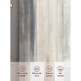 thumbnail image 6 of Beige Grey Sheer Curtains 63 Inch Length 2 Panels Set, Abstract Mottled Art Retro Modern Painting Voile Window Treatment Rod Pocket Curtains Sheers Drapes for Bedroom/Living Room/Kitchen 52x"63"x2, 6 of 7