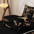 thumbnail image 5 of Catabedysis Cheetah Alphabet Print Zipper Twin Comforter Sets with Fitted Sheet and 2 Pillowcases,Brown Letter P Design Zipper Bedding Set For Girls,Black Reversible,4 Pieces, 5 of 7