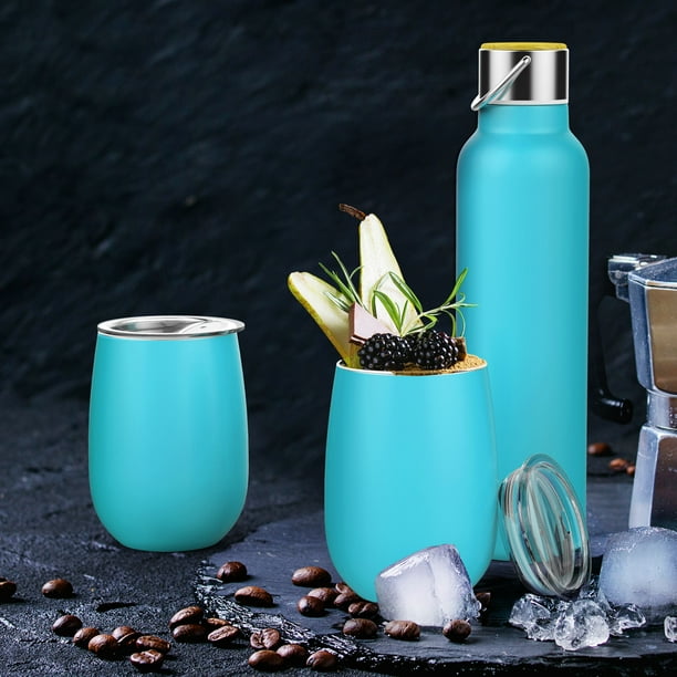 Holiday Gift Box contains12 OZ Insulated Wine Tumbler 2 Sets Stainless