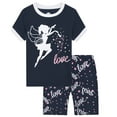 thumbnail image 3 of SGMVNU Toddler Cozy Pajama Set Kids Baby Boys Cartoon Printed Loose Cute T Shirt Grid Shorts Outfits Kids Clothes Loungewear(Size 3-4 Years,Black), 3 of 4