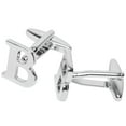 thumbnail image 3 of BodyJ4You 2PC Cufflinks Personalized Initials Letter B Men's Button Shirt Business Gift, 3 of 6