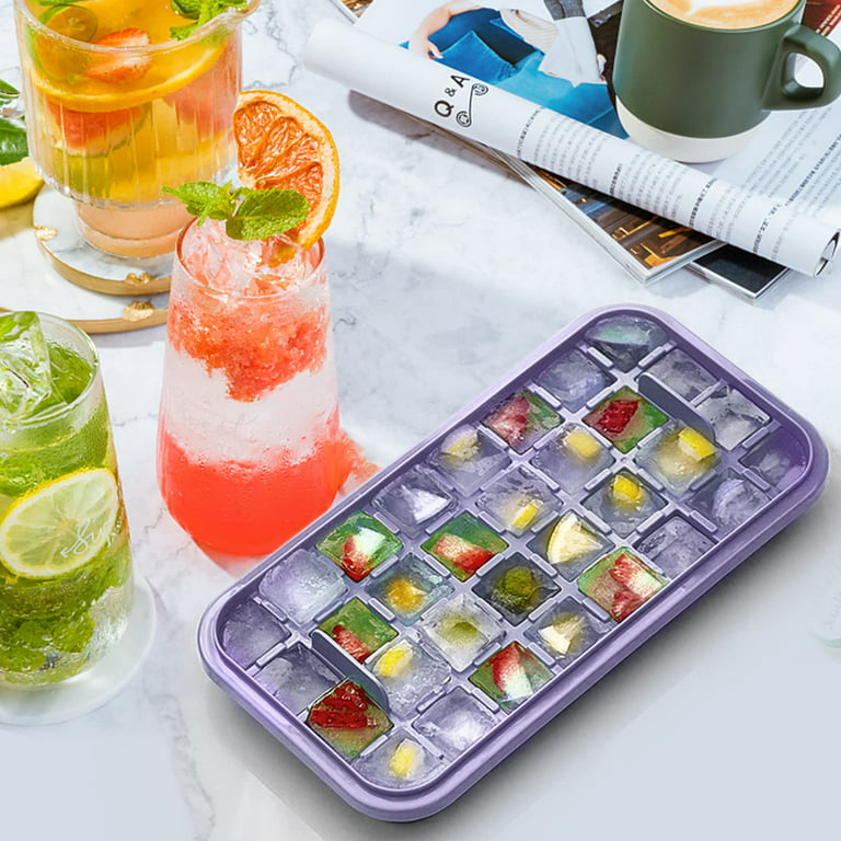 Mini Ball Ice Cube Mold With Lid - Easy To Release Small Ice Ball Maker Mold  For Freezer Durable Ice Cube Tray - AliExpress