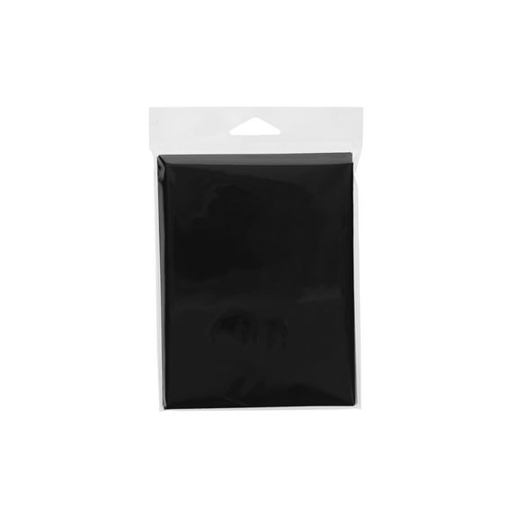 Paper Accents Blank Cards and Envelopes Set, 4.25 x 5.5 in, Black, 6 Pack - DIY Greeting Card Kit with Heavy Cardstock and Matching Envelopes for Crafting or Invitations