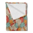thumbnail image 2 of Autumn Soft Flannel Fleece Throw Blanket, Doodle Art Style Mix of Leaf Motifs in Retro Colors Romantic Autumn Season Theme, Cozy Plush for Indoor and Outdoor Use, 50" x 70", Multicolor, by Ambesonne, 2 of 5