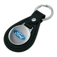 thumbnail image 2 of Black Leather Ford Motor Company Blue Oval Logo Keychain, 2 of 2