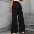 thumbnail image 4 of ITSAME Womens Straight Leg Pants, Flowy Loose Comfy High Waisted Business Casual Trousers Black S, 4 of 8