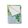 thumbnail image 2 of Vine Soft Flannel Fleece Blanket, Green Rural Countryside Landscape in a Sunny Day Green Branches with Bunch of Grapes, Cozy Plush for Indoor and Outdoor Use, 50" x 60", Multicolor, by Ambesonne, 2 of 6