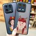 thumbnail image 2 of Funda mate para Xiaomi 13 12 12S 12T 11 11T 10 10T 9 8 6X 5X PRO LITE 5G Funda Capa Shell d-princesa de Disney maquillaje de Navidad, 2 of 5