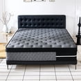 thumbnail image 4 of Lodeija 12" Twin Hybrid Mattress,5-Zone Pocket Springs with Motion Isolation,Medium Firm,Fiberglass-Free,Black, 4 of 11