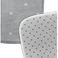thumbnail image 2 of Simply Daisy 24" x 17" Plush Microfiber Grey Dorothy Dot Bath Mat, 2 of 3
