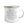 thumbnail image 2 of Sarcasm Obstetrician Gifts, I am an Obstetrician. If You Think My Hands, Cute Birthday 12oz Camper Mug For Men Women From Boss, Best gifts for obstetricians, Gifts for OBGYN doctors, Unique gifts for, 2 of 2