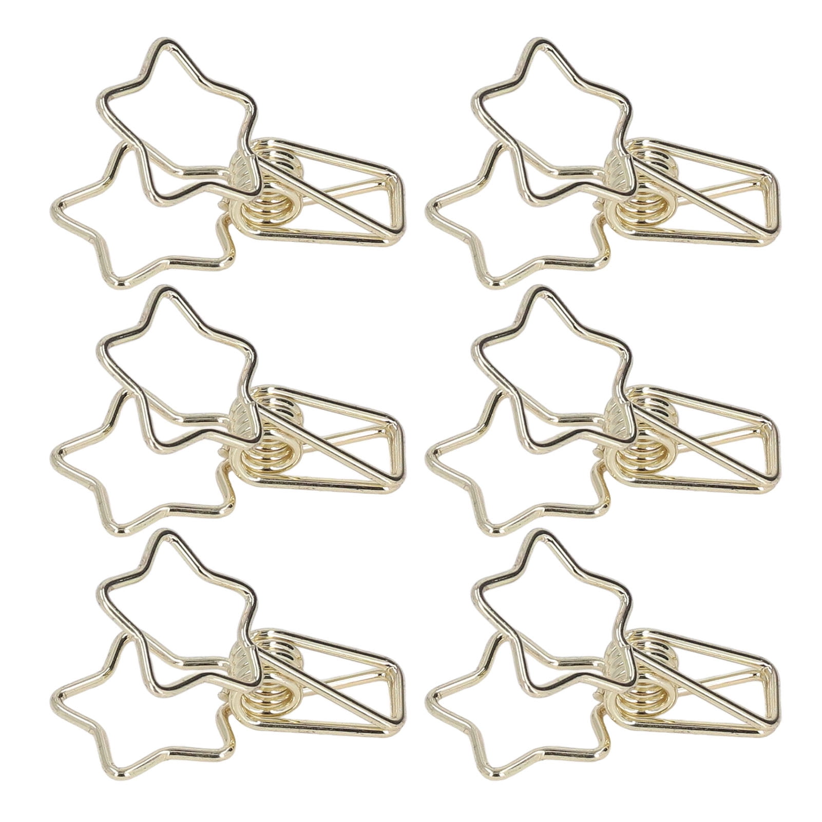 Star Binder Clips, Multi Purpose Wire Binder Clips 100 Pieces For Bags