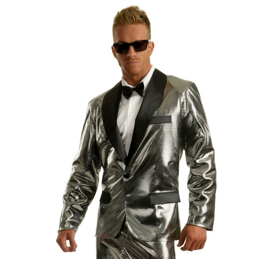 Disco Ball Tuxedo Jacket - Silver - Walmart.com - Walmart.com