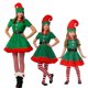 thumbnail image 3 of Disfraz familiar de elfo de Navidad para hombres, mujeres, niñas y niños, traje de juego de rol, ropa de rendimiento de fiesta de Santa Claus verde, 3 of 5