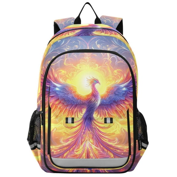 ALAZA Bird Neon Phoenix Fire Laptop Backpack Purse Travel Bag Casual School Bookbag Rucksack for Women Men