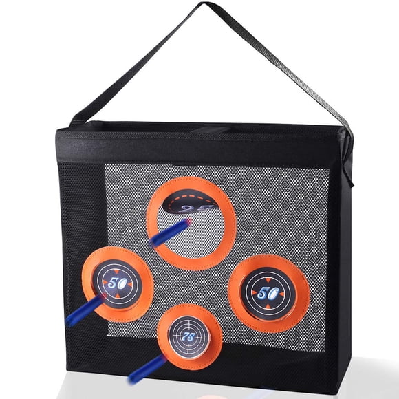 Bolsa de almacenamiento de juguetes para práctica de tiro al blanco para niños Nerf Darts