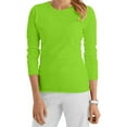 thumbnail image 3 of Peaches Uniforms Women's Long Sleeve Underscrub Medium Turq Delight, 3 of 21
