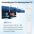 thumbnail image 5 of BN59-01391A Solar Frame TV Remote Replacement for Samsung Smart TV with Voice Bluetooth Rechargeable Solar Cell, Compatible with Samsung 2020 to 2023 Neo LED 4K Ultra HD TV, 4 Shortcut Buttons, White, 5 of 9