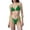 Green, variant on Bloom Chic Swimwear Triangle Bikini Two Piece Wear Stylish Vacation Top for Women,Red,S
