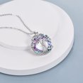 thumbnail image 4 of Tree of Life Sterling Silver Necklace with Purple Crystal Celtic Jewelry Gift for Women, Mom and Best Friend, Christmas Gifts, 4 of 15