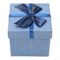 thumbnail image 4 of Caja de regalo con tapas, 4 Uds., 3,9x3,7x3,9 pulgadas, cajas para envolver regalos para bodas, Navidad, cumpleaños, día de San Valentín, azul HM2330409, 4 of 12