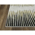thumbnail image 5 of Abani Laguna Collection Abstract Striped 5' x 8' Yellow and Grey Modern Area Rug, 5 of 5