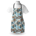 thumbnail image 3 of Doodle Apron Abstract Symmetric Flowers and Dragonflies Saesonal Simple Drawing Summer, Unisex Kitchen Bib Apron with Adjustable Neck for Cooking Baking Gardening, Pale Blue Multicolor, by Ambesonne, 3 of 3