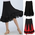 thumbnail image 2 of Pack De 2 Piezas De Waltz De Las Mujeres Profesionales Del Salón De Baile Larga Danza Del Vientre Traje Dancewear Soledad Falda de baile de mujer, 2 of 10