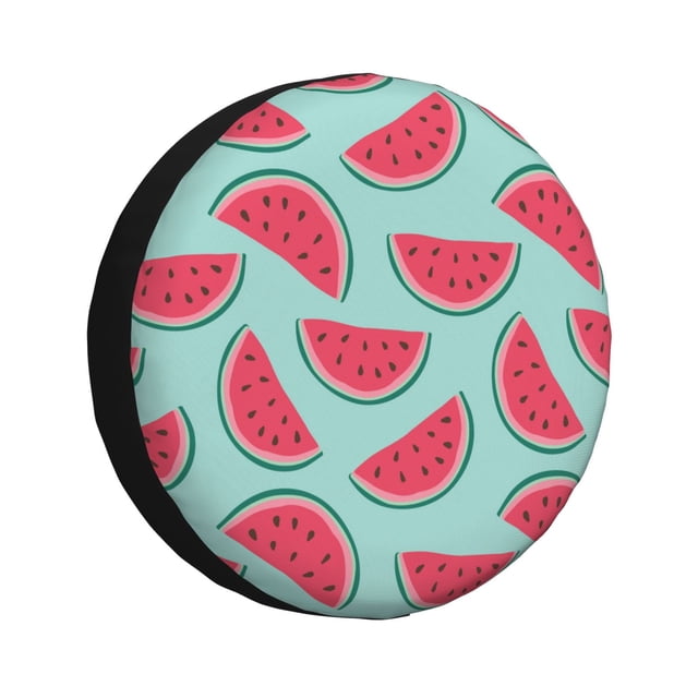 Fotbe Watermelon Funda de Llanta de Repuesto con Estampado, Engrosada, Ajuste Universal para Jeep, Remolque, RV, SUV, Camión-16 inch