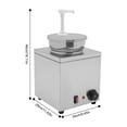 thumbnail image 2 of DENEST 4L Nacho Cheese Dispenser 150W Electric Nacho Cheese Warmer Commercial Nacho Chip Warmer with 86-230℉ Adjust Temp Stainless Steel Hot Fudge Warmer for Hot Fudge, 2 of 14