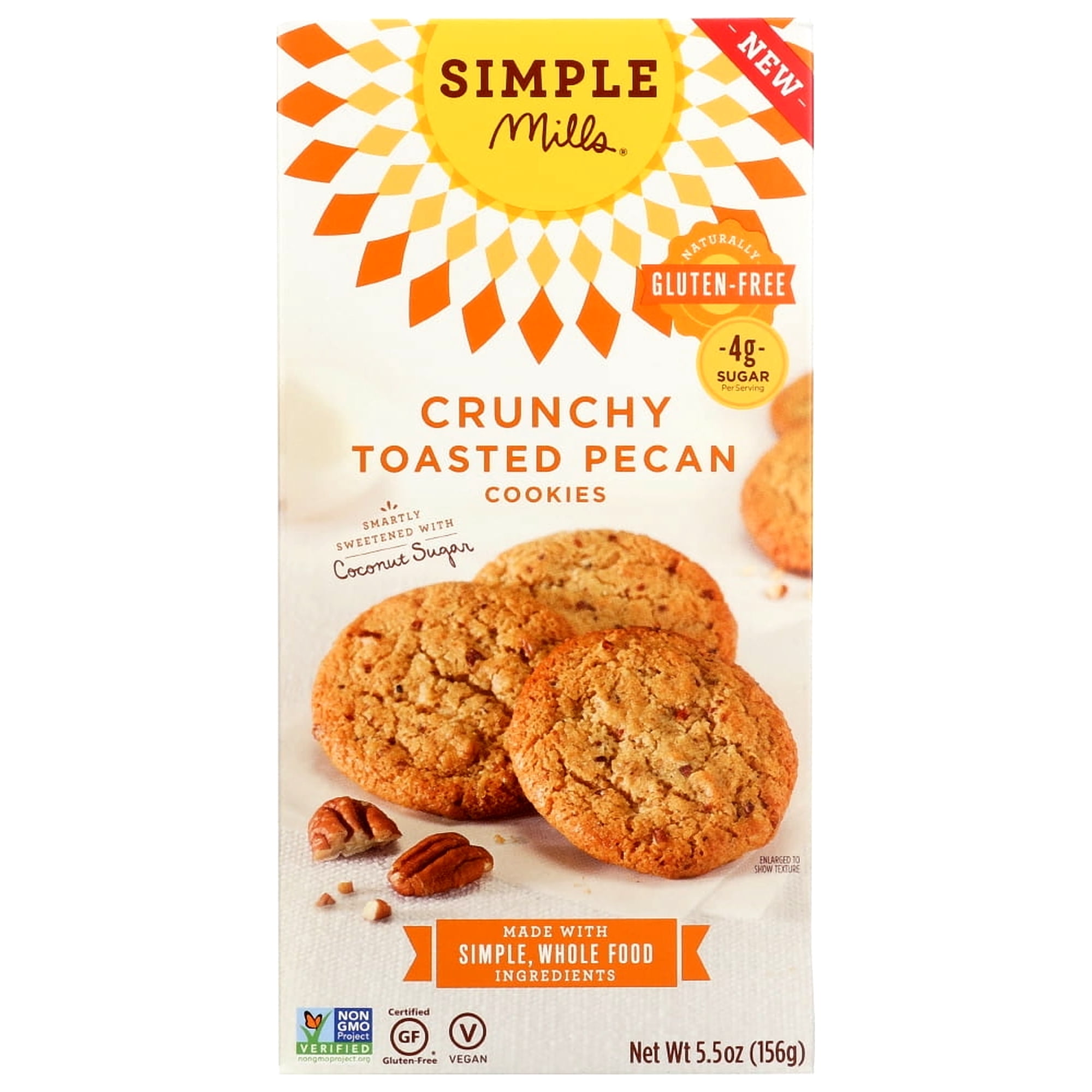 Simple Mills Toasted Pecan Crunchy Cookies, 5.5 oz