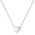 thumbnail image 1 of HAHDAXIA Collier Ras du Cou avec Pendentif Cœur Initiale en Argent Sterling 925 pour Femmes, 1 of 7