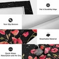 thumbnail image 6 of Red Poppy Outdoor Rug for Patio/Deck/Porch, Non-Slip Large Area Rug 6 x 9 Ft, Spring Summer Flowers Botanical Black Indoor Outdoor Rugs Washable Area Rugs, Reversible Camping Rug Carpet Runner, 6 of 8